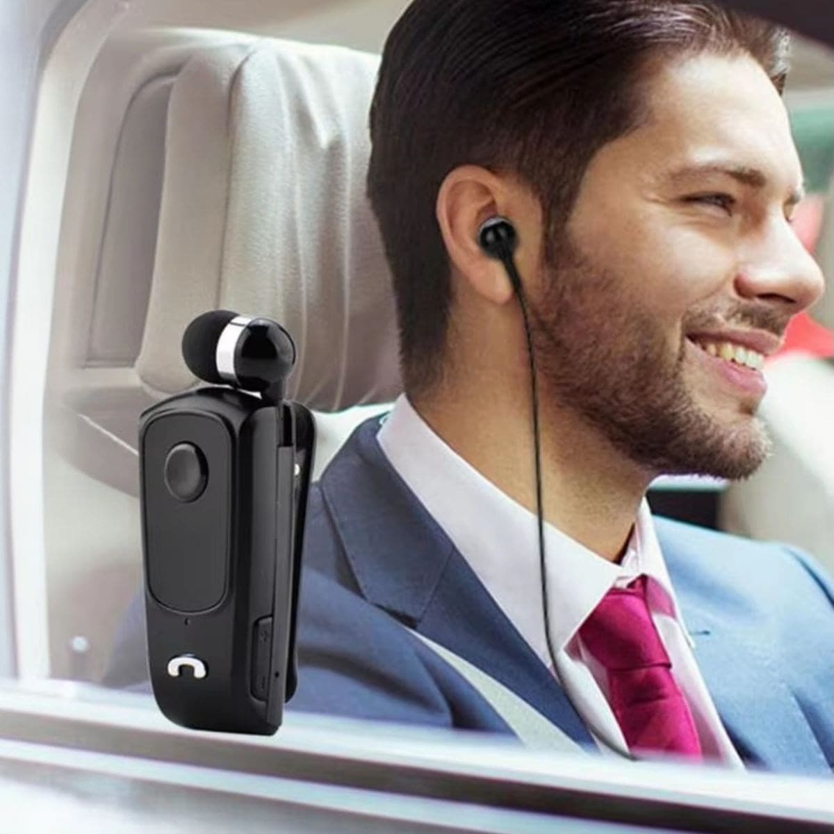 Roichil® Telefon Bağlantılı Makaralı Kulaklıklı Bluetooth Kulaklık