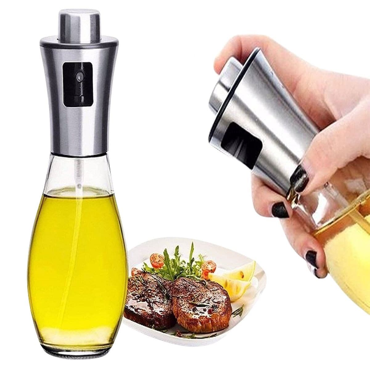 Roichil® Çok Amaçlı Spreyli Sızdırmaz Cam Şişe Yağdanlık Limon Sirke Sos Püskürtücü Dağıtıcı Sprey