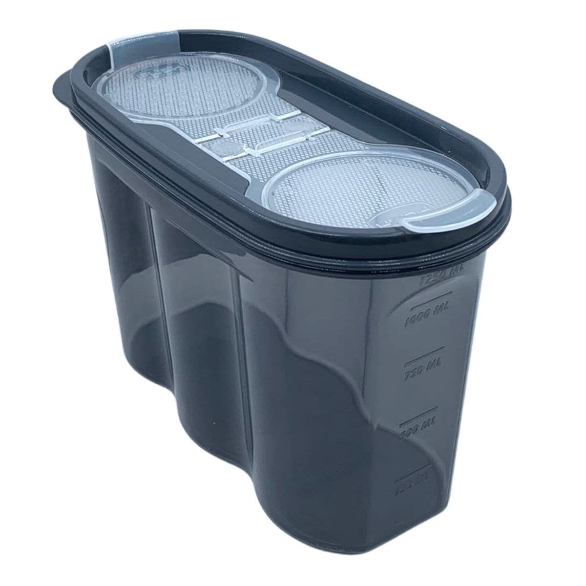 Roichil® 2 Kapaklı Ölçekli Erzak Saklama Kabı - 1,2 Litre - SA930
