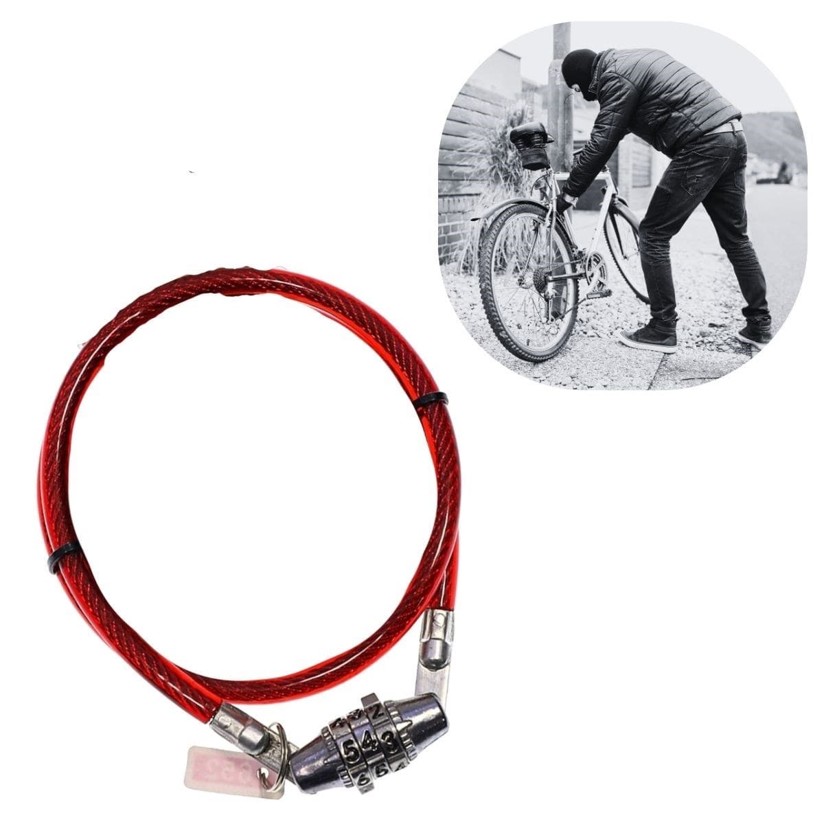 Roichil® Şifreli Pratik ve Sağlam Bisiklet Kilidi