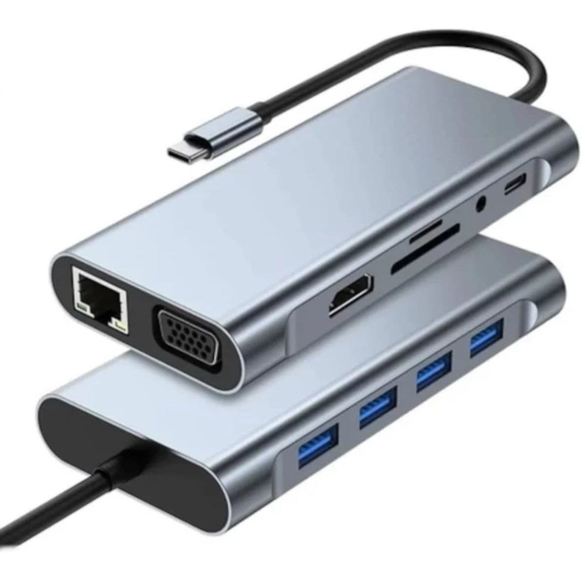 Roichil® 8in1 Type-C Çoklayıcı Hub HDMI 4K USB 3.0 SD TF Kart RJ45 Ethernet Dönüştürücü Adaptör