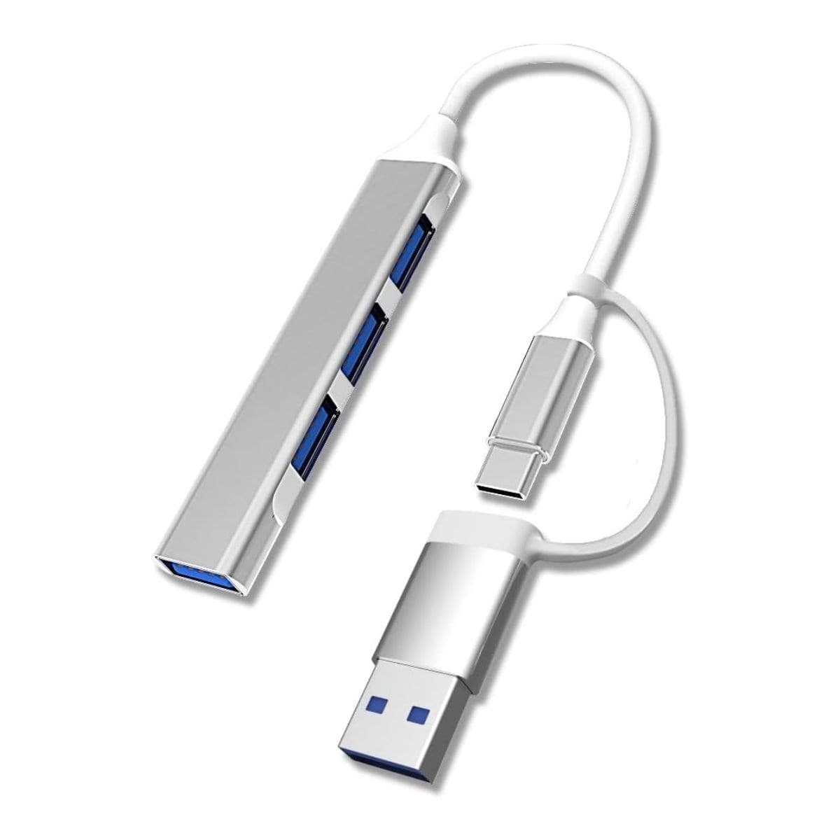 Roichil® 4 Port'lu Bağlantı İstasyonu Ultra İnce USB Bölücü TYPE-C tipi Çoklu Arayüz Adaptörü Multi Usb Çoklayıcı