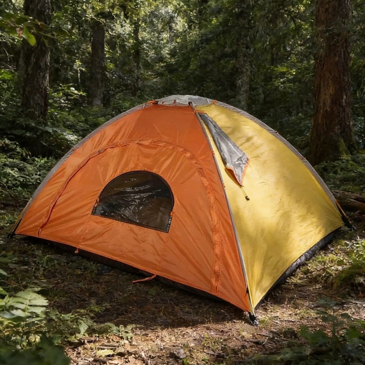Roichil® 4 Kişilik Yarı Otomatik Kamp Çadırı – Suya Dayanıklı, Hızlı Kurulumlu Outdoor Aile Çadırı, Doğa, Kamp ve Piknik 200x200x135 cm