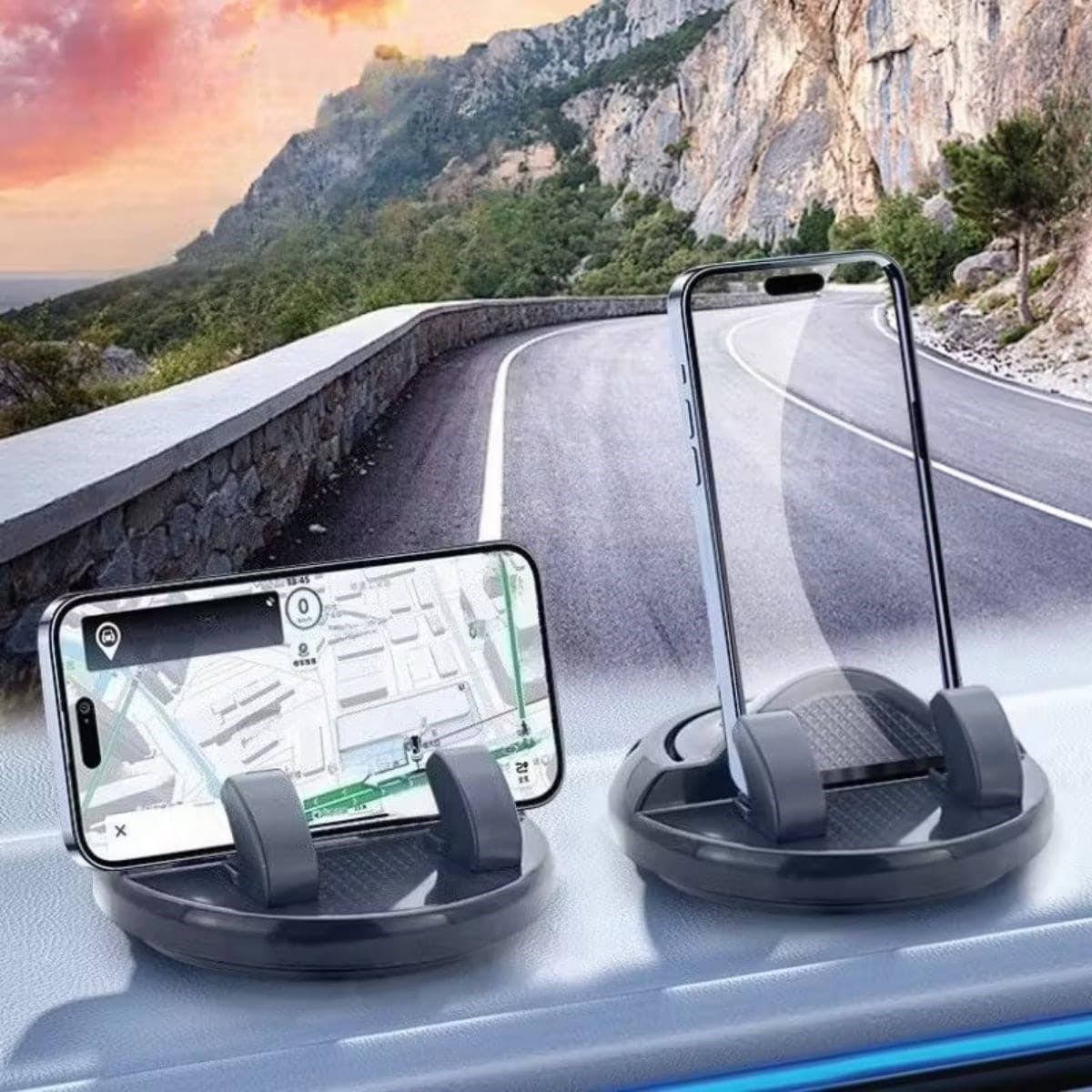 Roichil® Numaratörlü Güçlü Yapışkanlı 360 Derece Dönebilen Su Geçirmez Araç İçi Telefon Tutucu Plastik Aparat