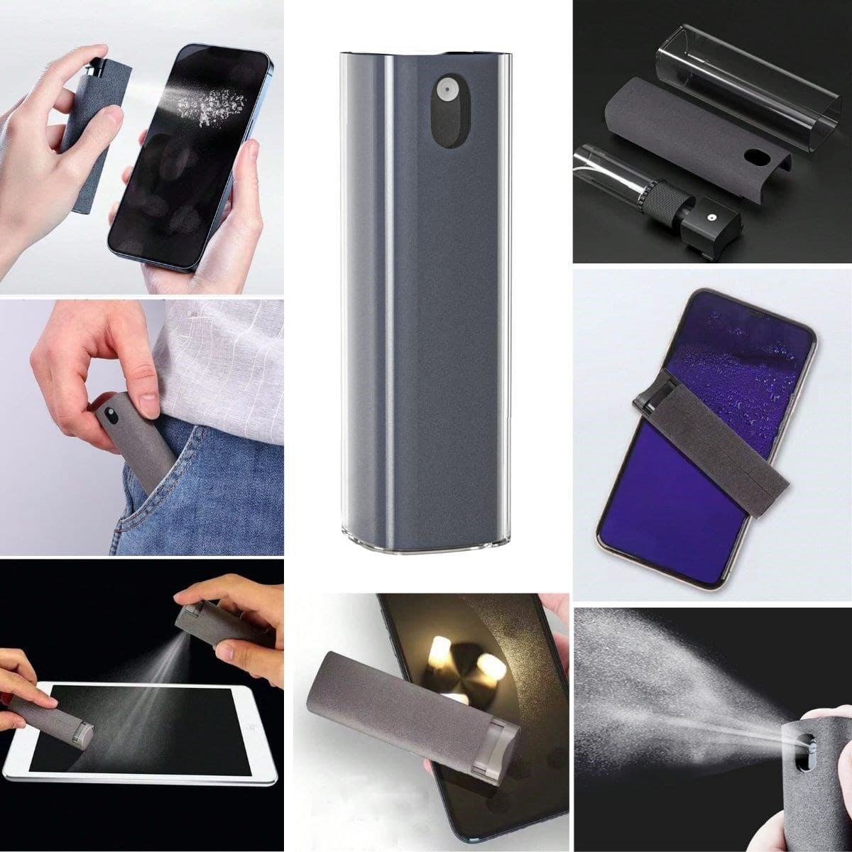 Roichil® Telefon,Tablet Ekranı İçin Kendiliğinden Spreyli Ekran Temizleme Süngeri