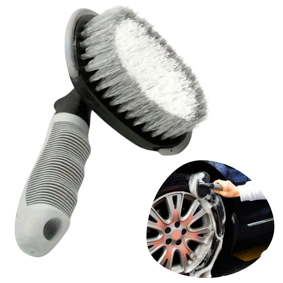 Çok Amaçlı Araç Temizlik Fırçası – Oto İç ve Dış Yüzeyler, Koltuk, Halı, Torpido ve Jant İçin Ergonomik Temizlik Fırçası