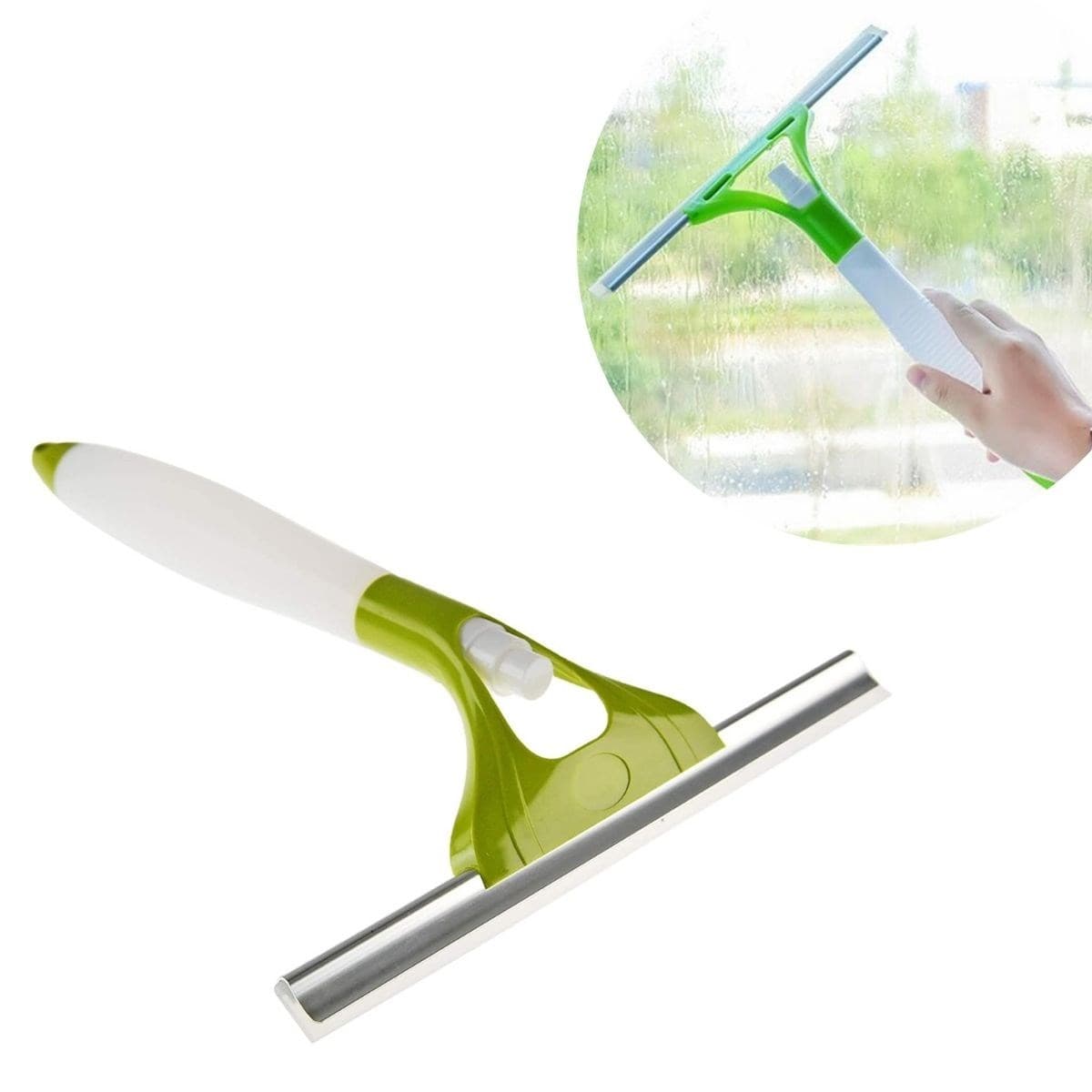 Roichil® Pratik Spreyli Cam Sil Pencere Ayna Tezgah Duşakabin Temizleyici Püskürtmeli Silme Aparatı