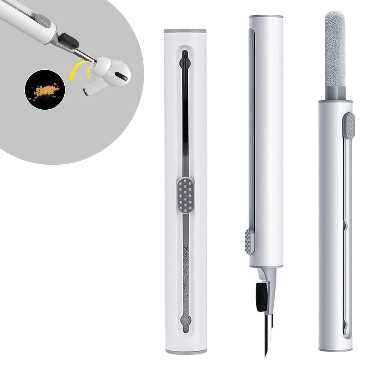 Roichil® Çok Amaçlı Yumuşak Fırçalı Kablosuz Kulaklıklar İçin Kulaklık Temizleme Kiti