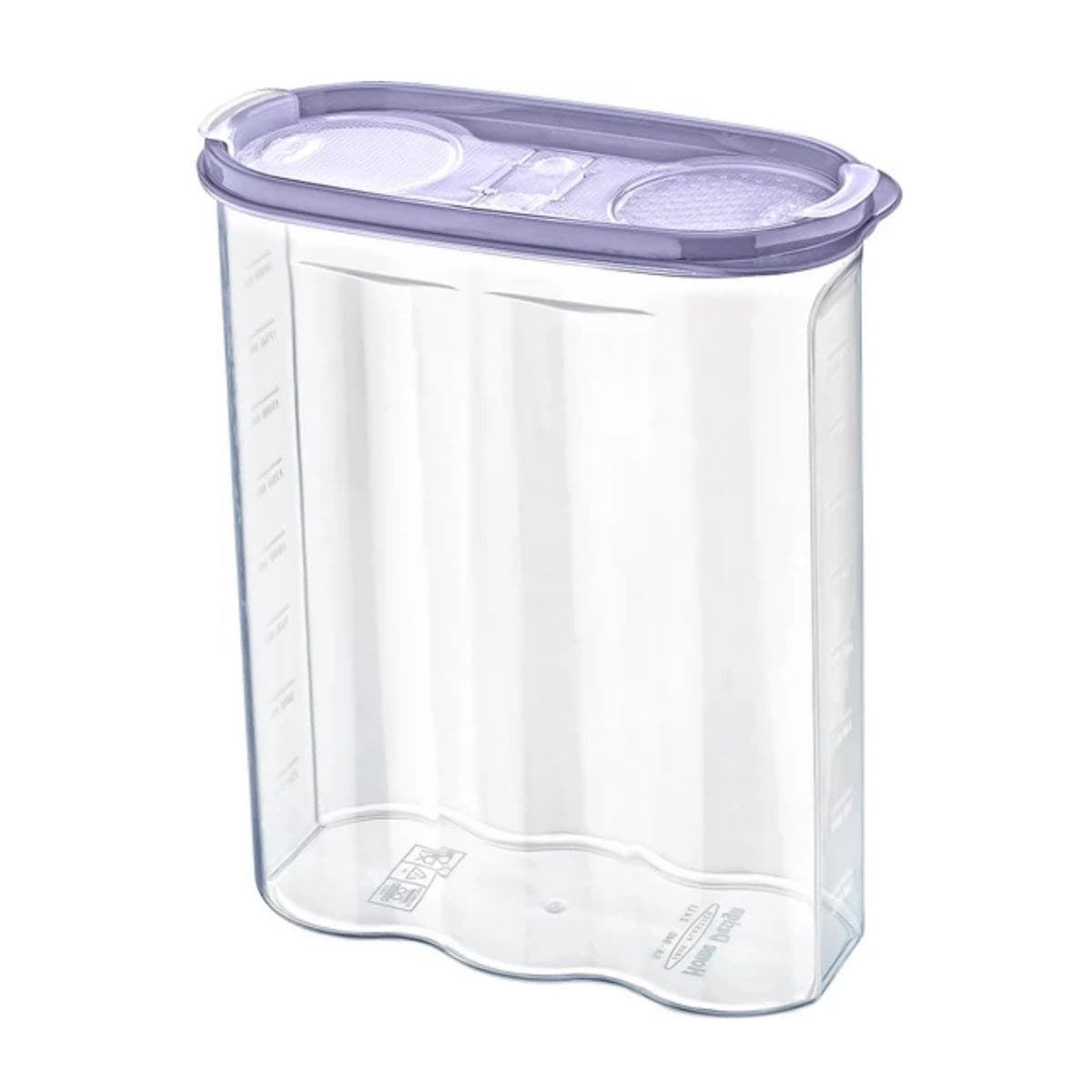 Roichil® 2 Kapaklı Ölçekli Erzak Kuru Gıda Saklama Kutusu Kabı 2,4 Litre-SA940