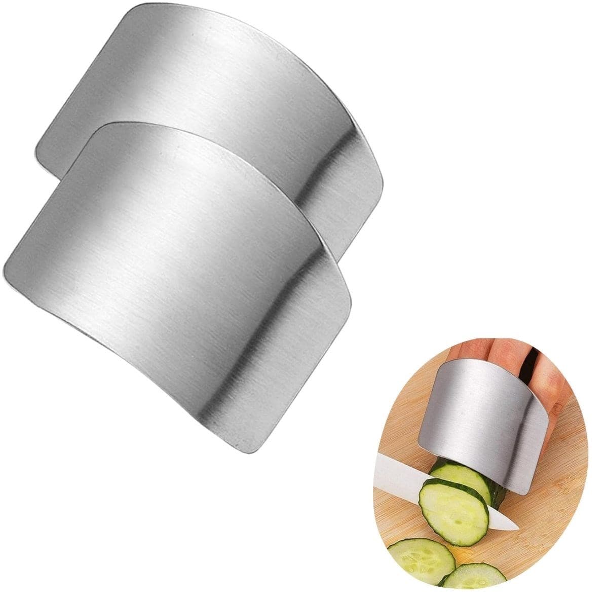 Roichil® 2li Metal Parmak Koruyucu Hızlı ve Güvenli Kesme Paslanmaz Çelik Koruyucu Aparat