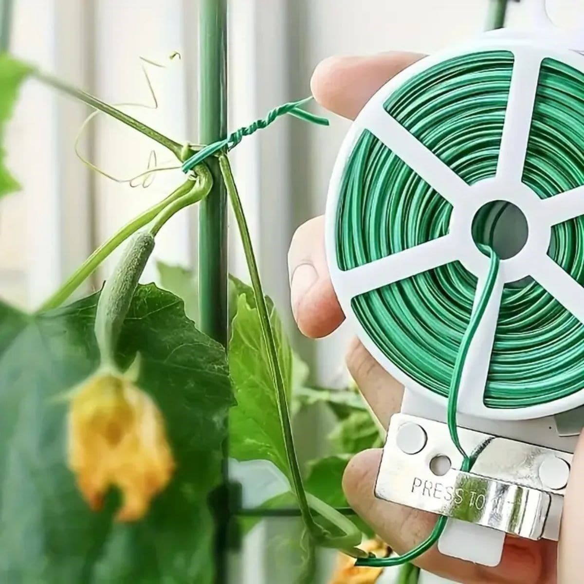 Roichil® 50 Metre Kendiliğinden Kesici Bıçaklı Bitki Saksı Kablo Sabitleme Teli