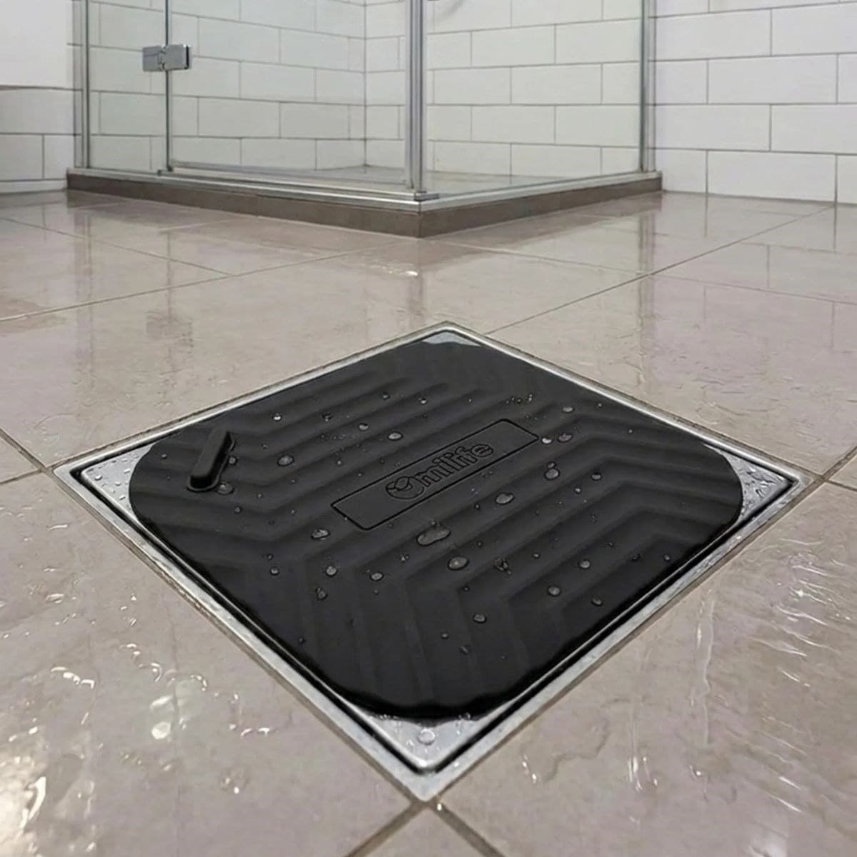 Roichil® Siyah Kare Evye Gider Koku Önleyici Silikon Mat – Lavabo Süzgeç ve Haşere Engelleyici