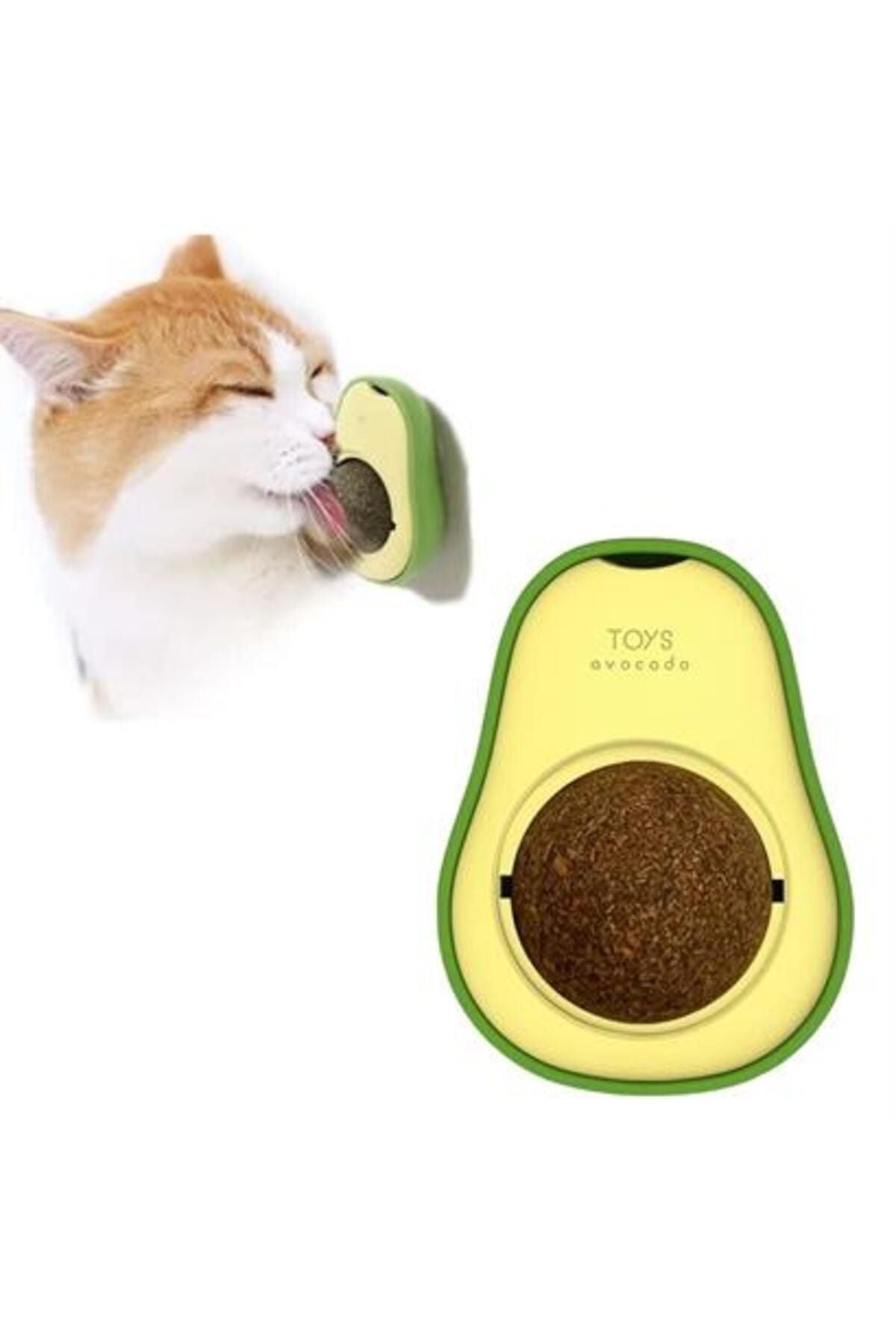 BUFFER® Avokado Model Yapışkanlı Kedi Oyuncağı Yenilebilir Kedi Nanesi Otu