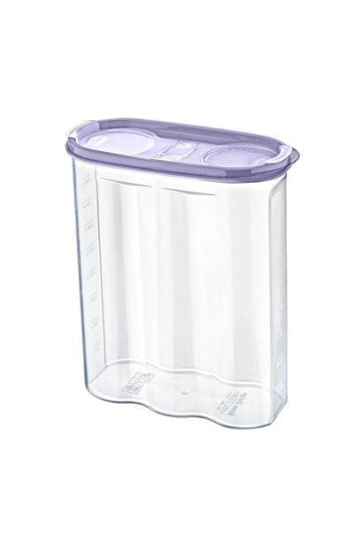 2 Kapaklı Ölçekli Erzak Kuru Gıda Saklama Kutusu Kabı 2,4 Litre-sa940