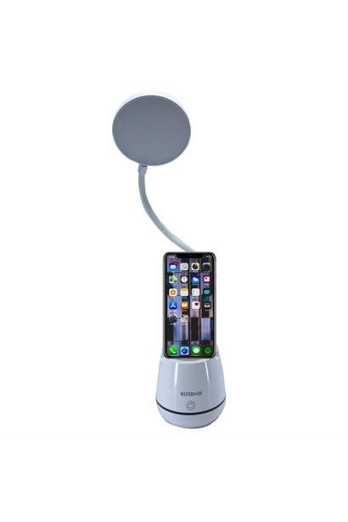 ®kalemlikli Telefon Tutacaklı Şarjlı Dokunmatik 3 Mod Esnek Başlıklı Dimmerli Led Masa Lambası