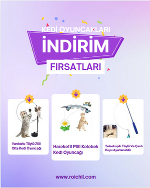 🎉 KEDİLERİN FAVORİ OYUNCAKLARI ŞİMDİ İNDİRİMDE! 🐾